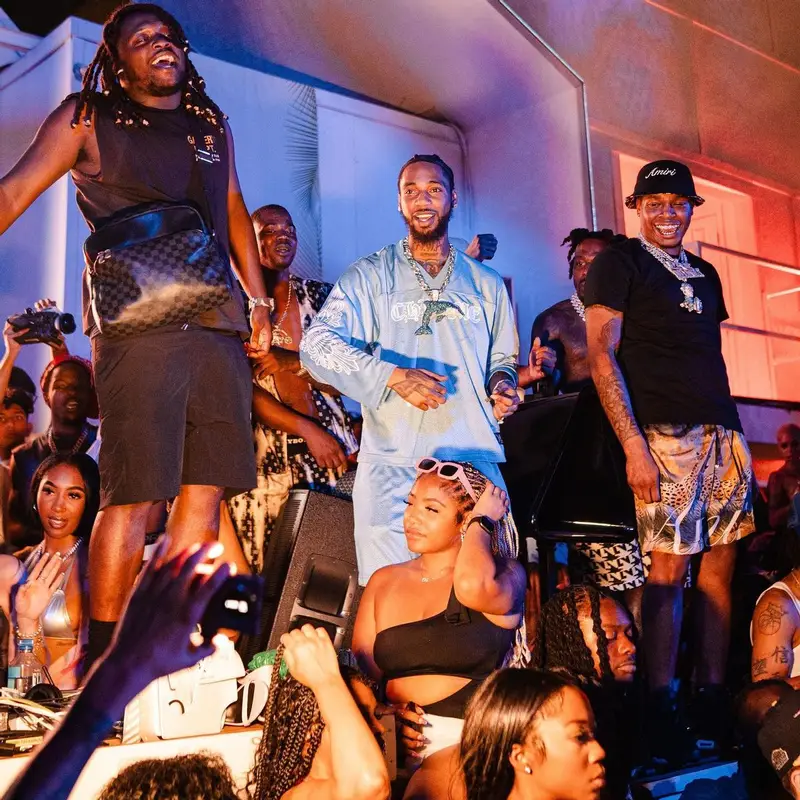 Key Glock outfit in Chrome Hearts and Jordan, 2023