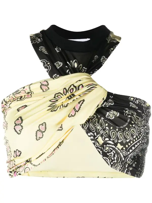 The Attico Asahi Bandana-Print Top $490