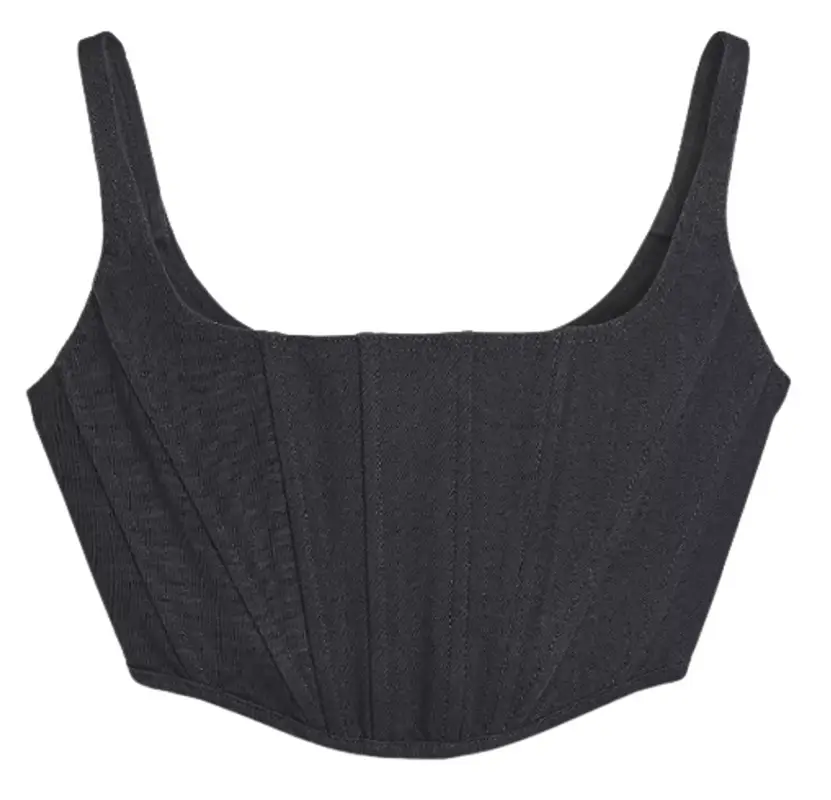 Marc Jacobs The Denim Bustier Top $325