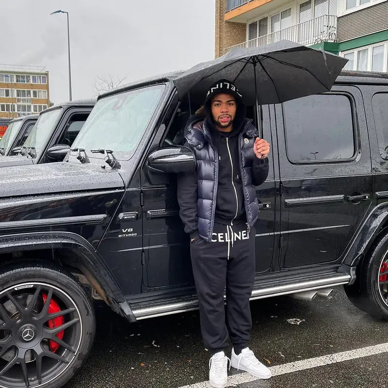 Gambi outfit in Moncler, Celine, and Nike, 2023