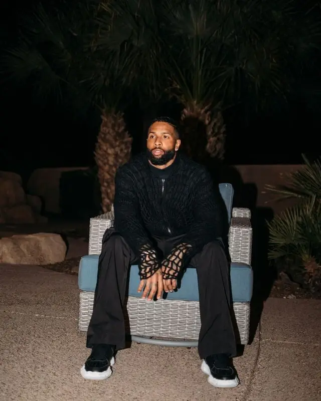 Odell Beckham Jr outfit in Givenchy and Maison Mihara Yasuhiro, 2023