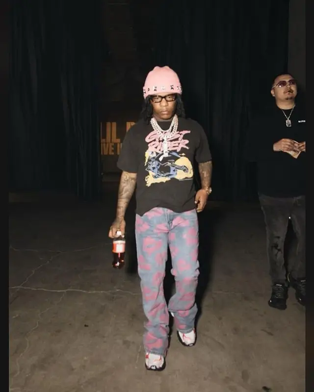 Rylo Rodriguez outfit in Balenciaga, Marni, and Melrose High, 2023