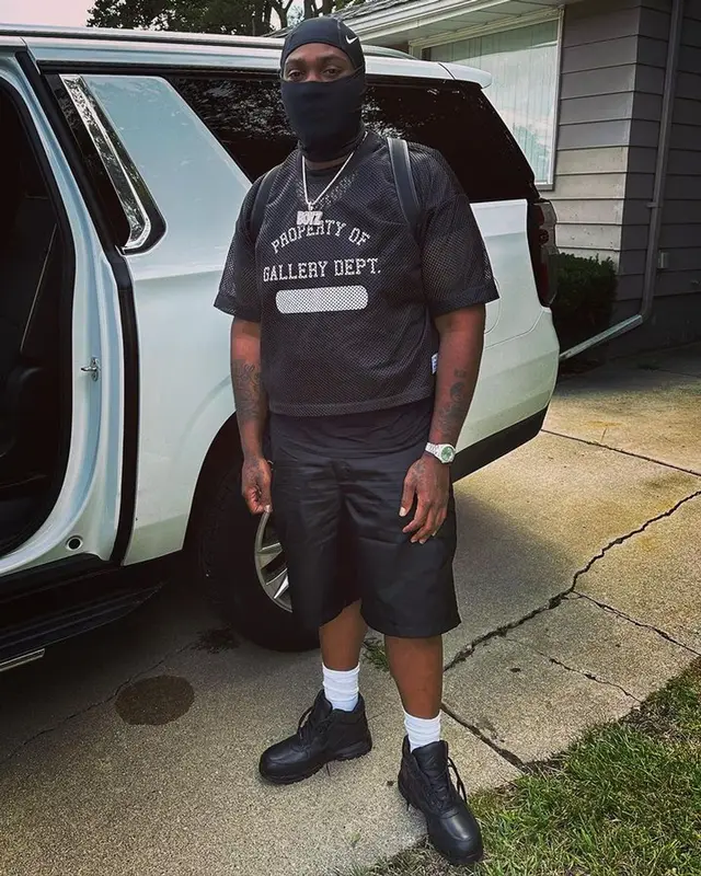 Peezy outfit in Gallery Dept. and Nike, 2023