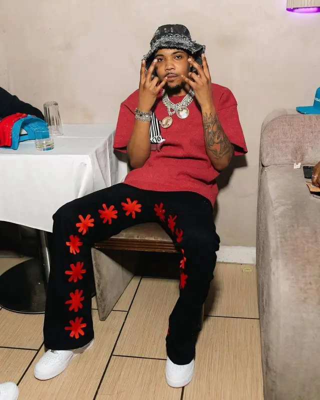 G Herbo outfit in LOSTSHDWS, 2023