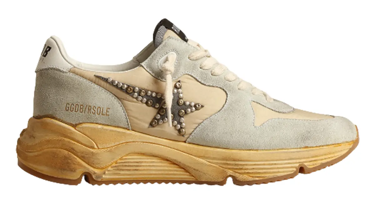 Golden Goose Ice Gray Running Sole Sneakers $655
