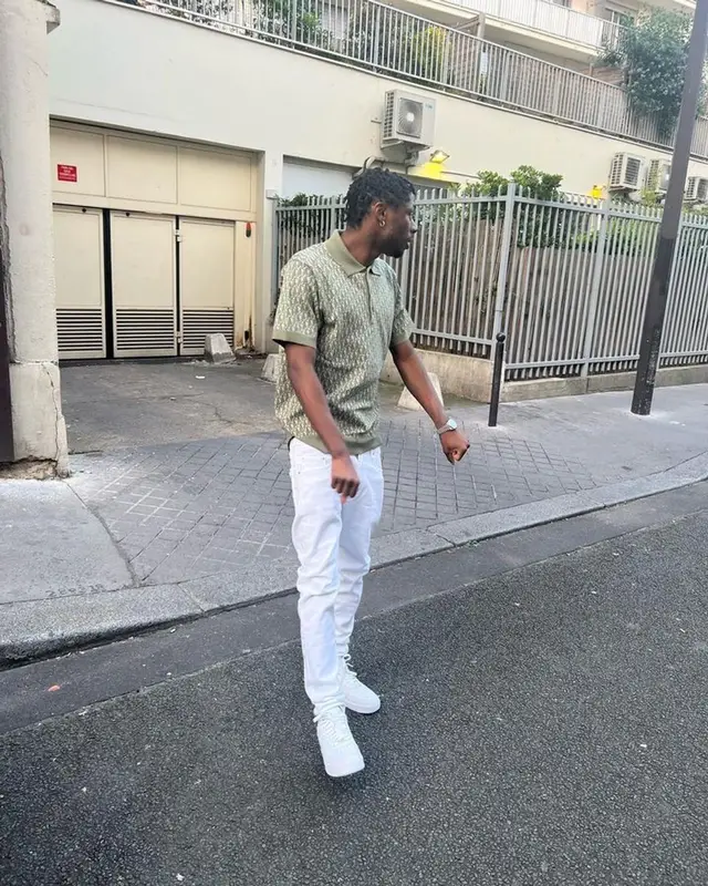 Tiakola outfit in Dior, Amiri, and Nike, 2023