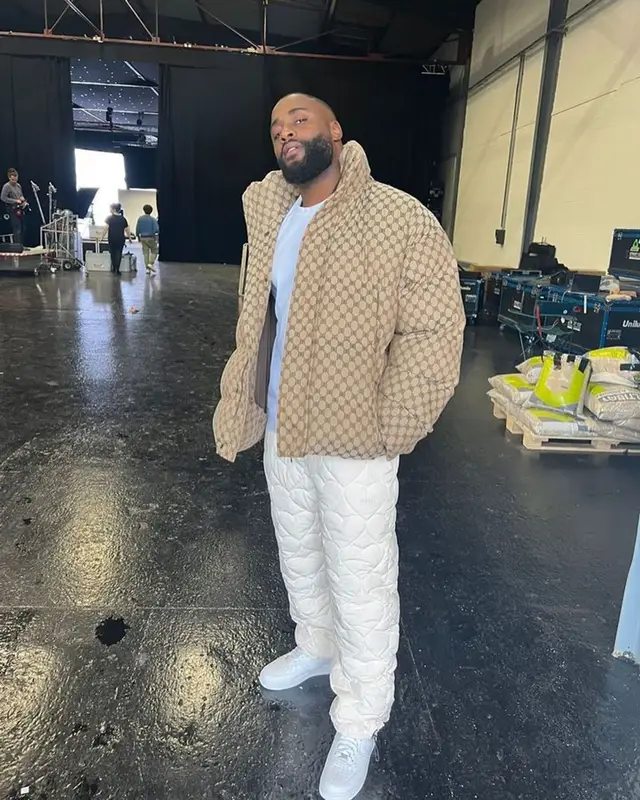 Gradur outfit in Gucci, Nike, and Balenciaga, 2023
