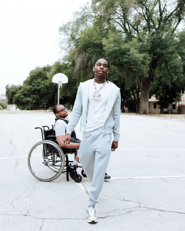 Polo G outfit in Dior, 2023