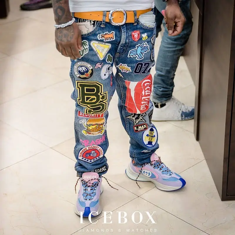 Lil Uzi Vert outfit in Hanes, Junya Watanabe, and Chrome Hearts, 2023