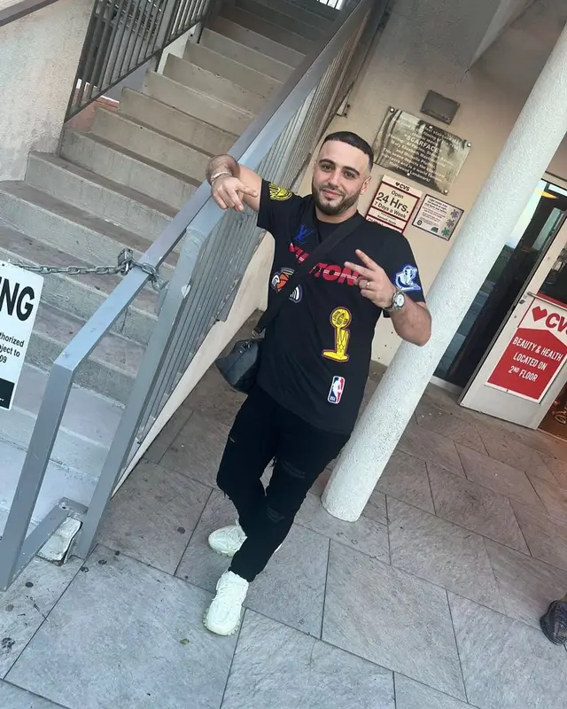 DjaDja outfit in Louis Vuitton, Amiri, and NBA, 2022