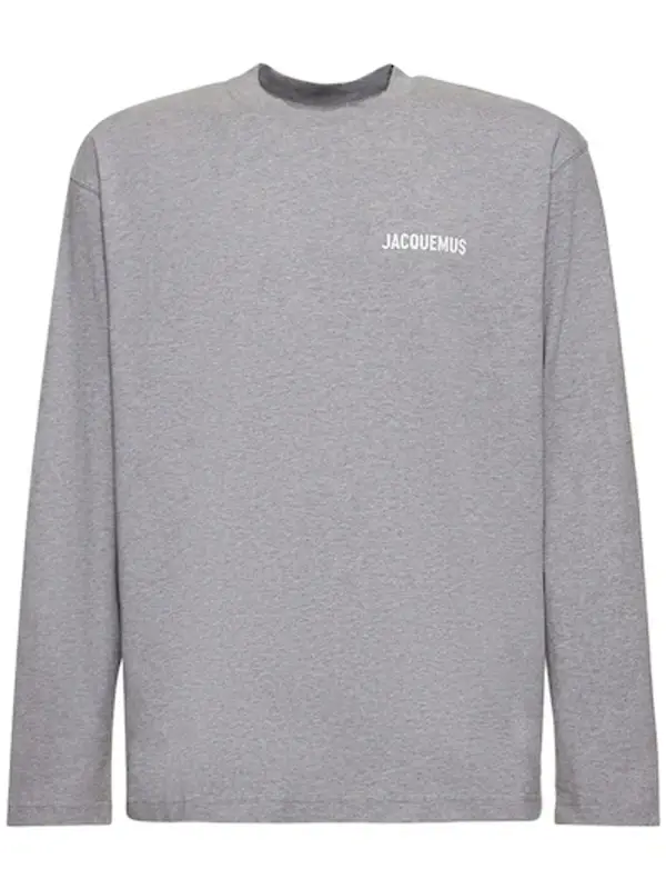 Jacquemus Grey Manches Longues Long Sleeve T-shirt $120