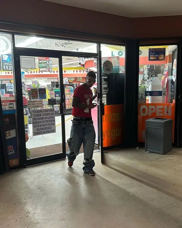 Ronny J outfit in Balenciaga, Prada, and Nike, 2023