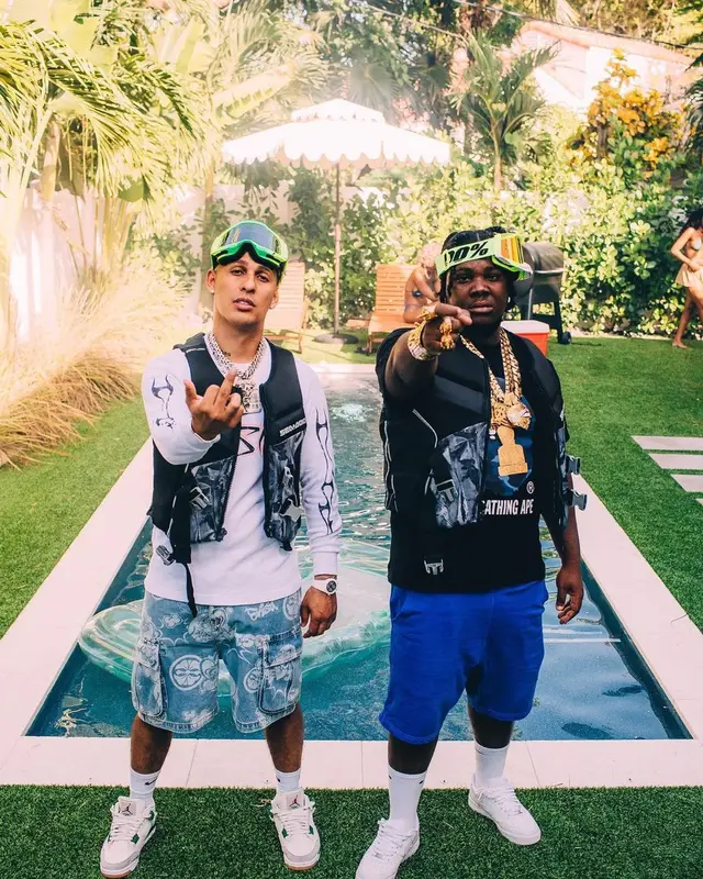Rvssian outfit in Evisu, 100%, and Nike, 2023