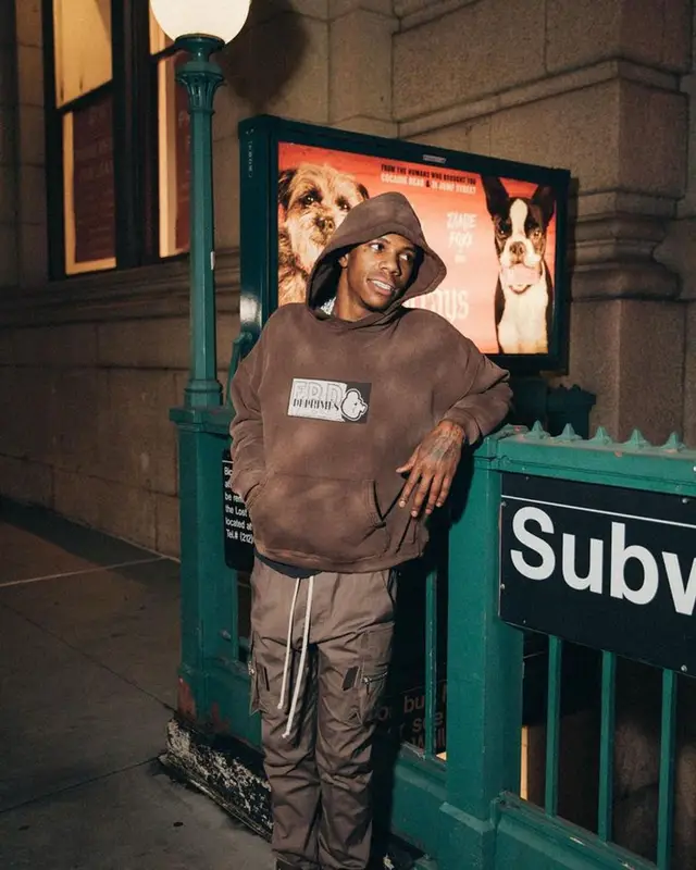 A Boogie Wit Da Hoodie outfit in Enfants Riches Deprimes and Rick Owens, 2023