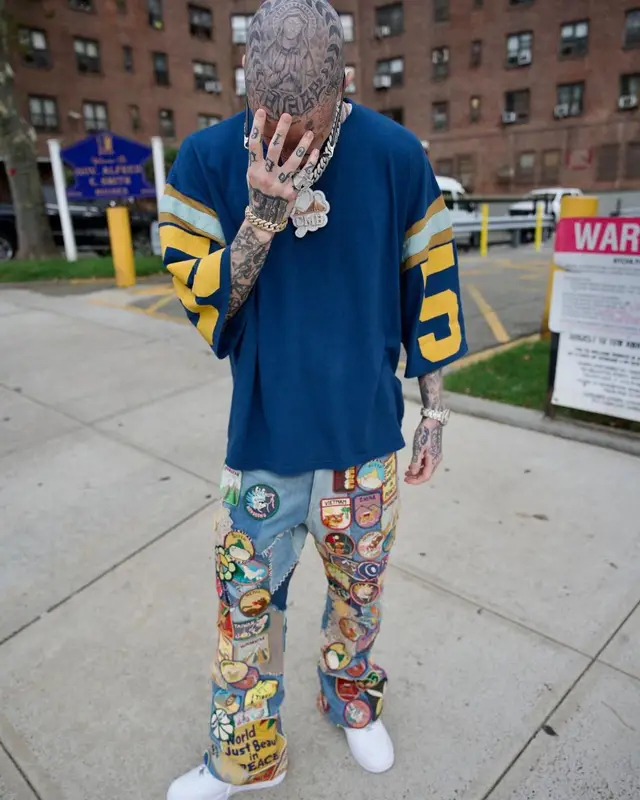 Millyz outfit in Kapital and Nike, 2023
