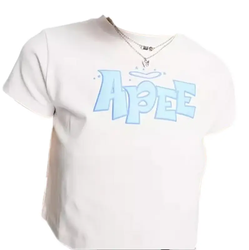Aape White Logo Crop Top $62