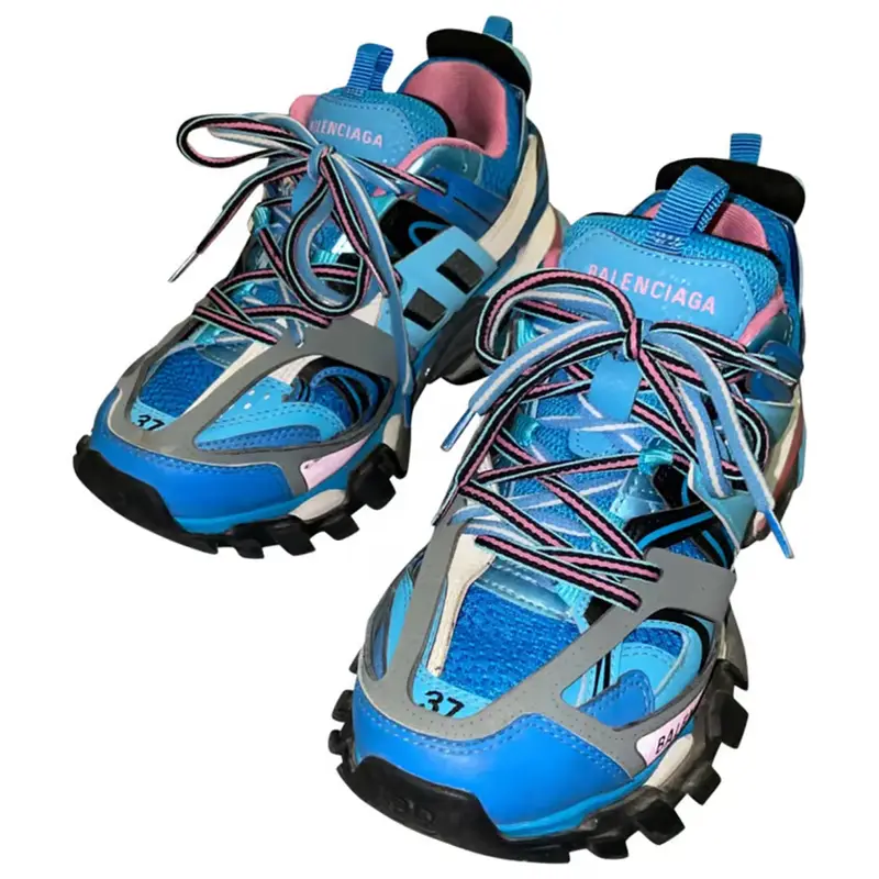 Balenciaga Blue Track Trainers $462