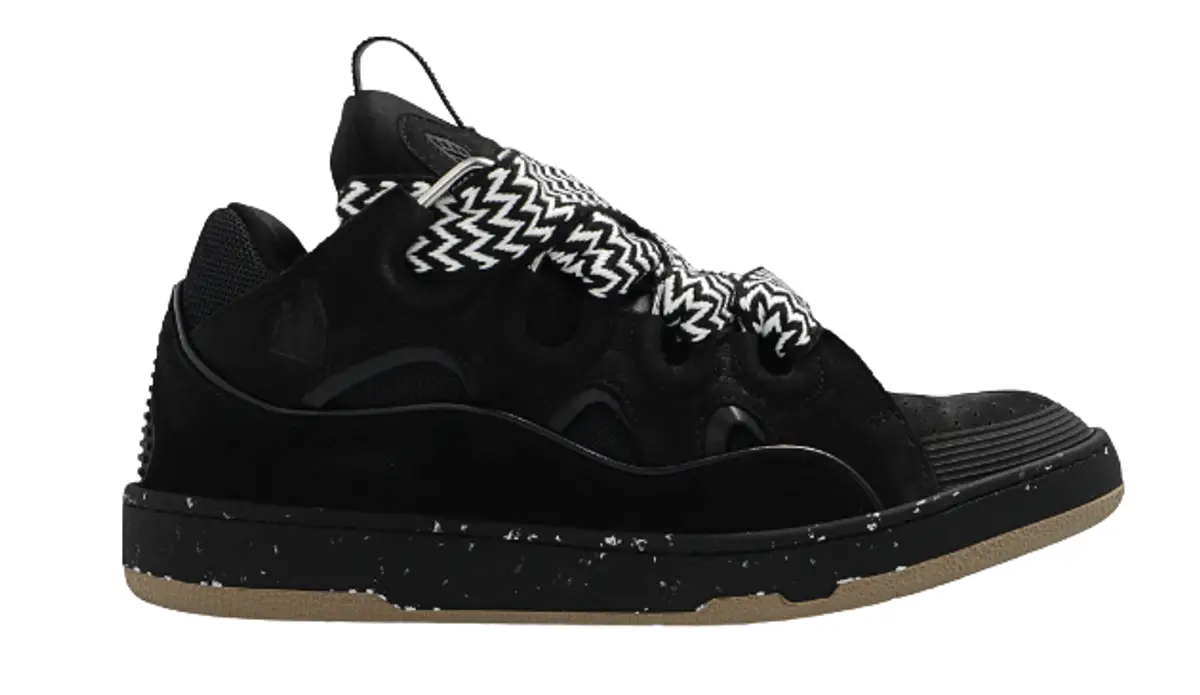 Lanvin Black Curb Sneakers $865