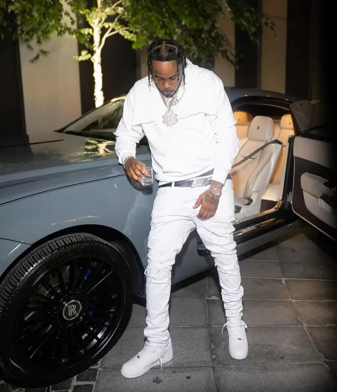 Fivio Foreign outfit in Givenchy, Amiri, and Balenciaga, 2023