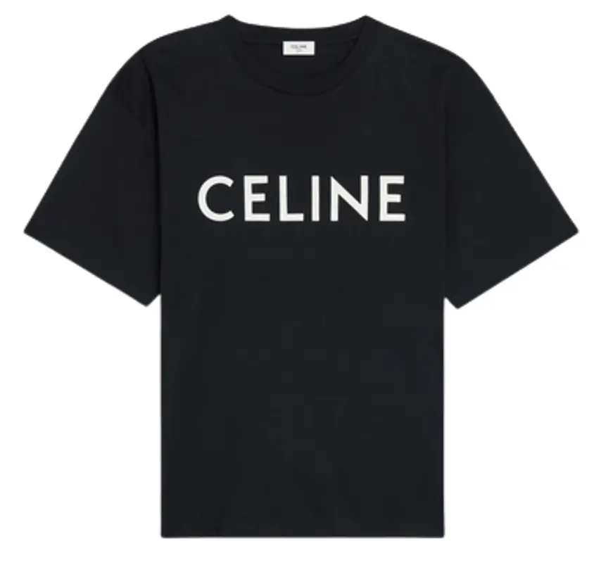 Celine Black Loose T-Shirt $590