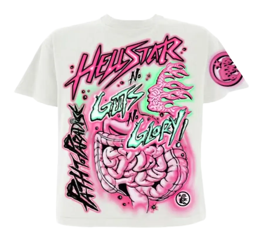 Hellstar No Guts No Glory White T-Shirt $348