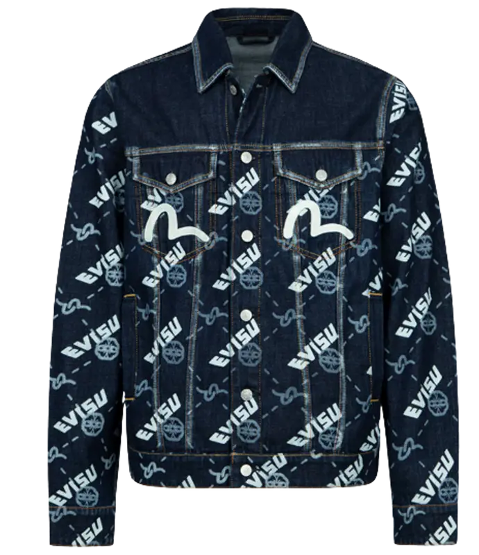 Evisu Double Monogram Print Jacket $492