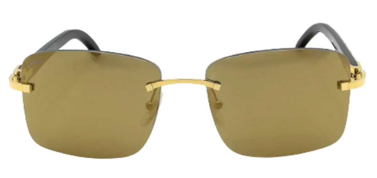 Cartier Brown Gold Mirror Sunglasses $3190