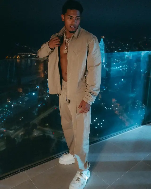 Myke Towers outfit in Bottega Veneta, 2023