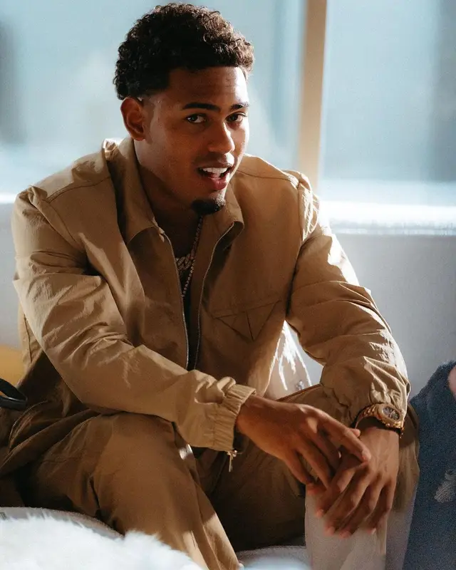 Myke Towers outfit in Bottega Veneta, 2023