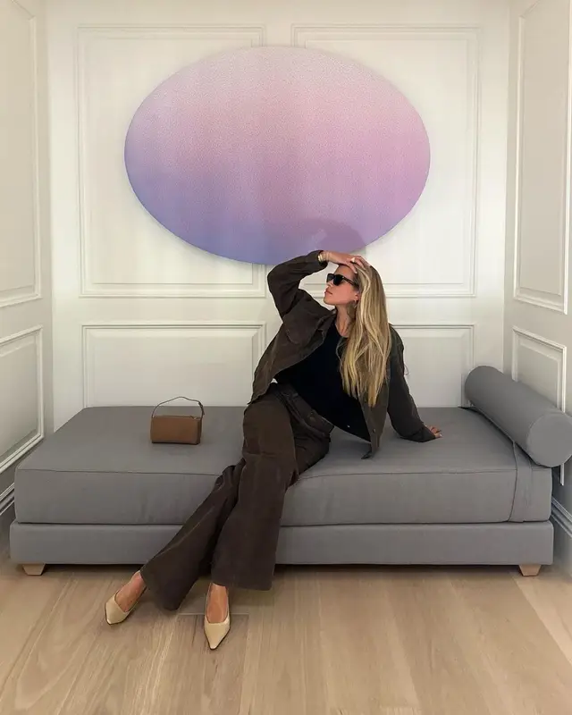 Sofia Richie outfit in The Row and Saint Laurent, 2023