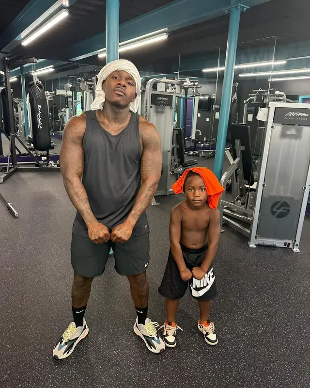 DaBaby outfit in Nike, Yeezy, and Adidas, 2023