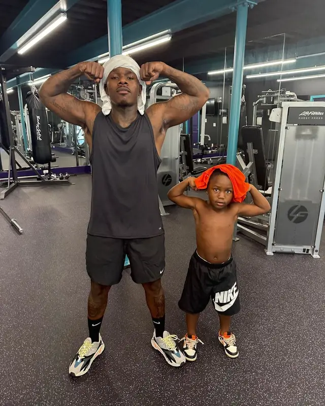 DaBaby outfit in Nike, Yeezy, and Adidas, 2023