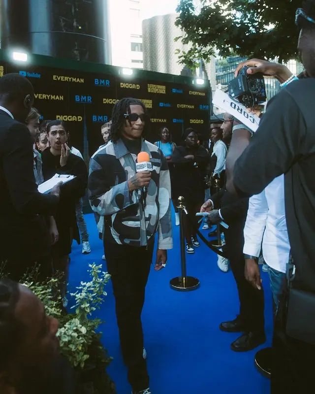 Digga D outfit in Louis Vuitton, Rick Owens, and Prada, 2023