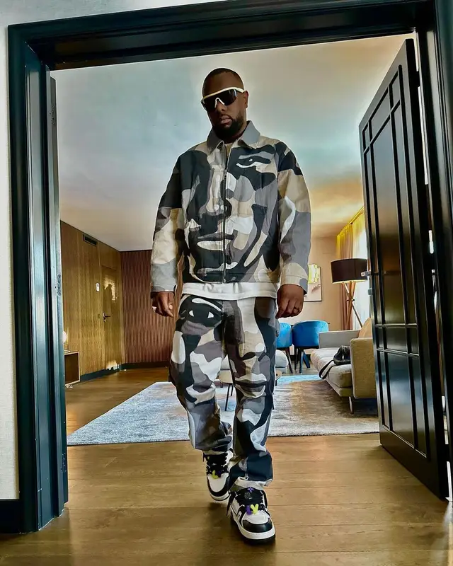 Gims outfit in Louis Vuitton, 2023