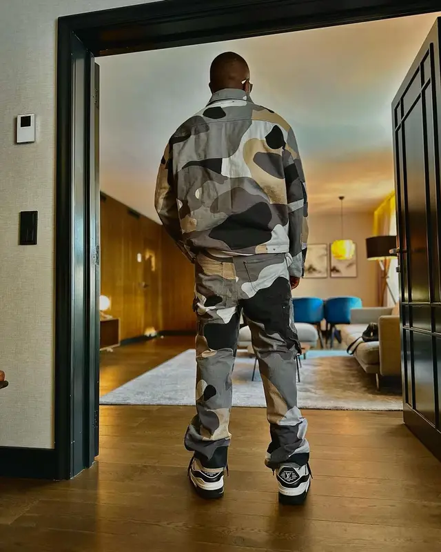 Gims outfit in Louis Vuitton, 2023