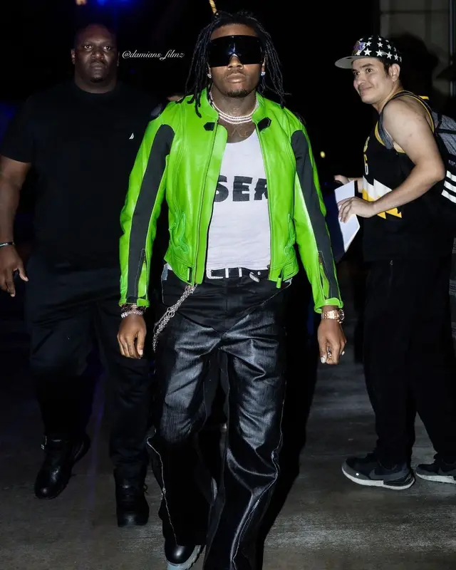 Gunna outfit in Theruffeye and Rick Owens, 2023