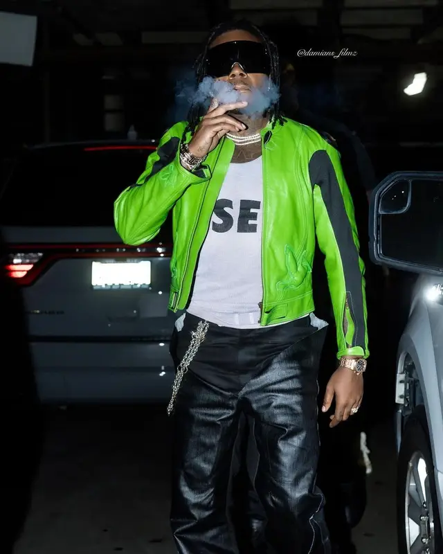 Gunna outfit in Theruffeye and Rick Owens, 2023