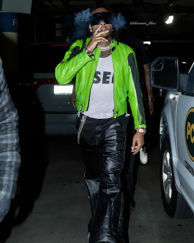 Gunna outfit in Theruffeye and Rick Owens, 2023