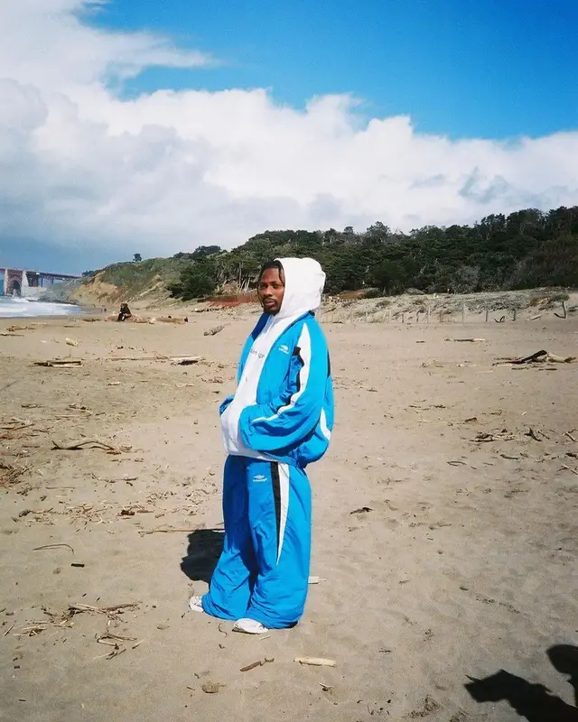 Asake outfit in Balenciaga, 2023