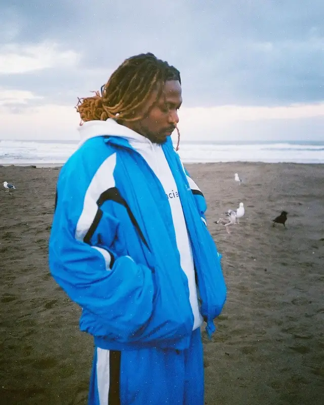 Asake outfit in Balenciaga, 2023