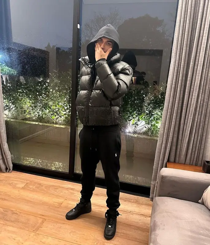 Veigh outfit in Trapstar, Polo Ralph Lauren, and Nike, 2023