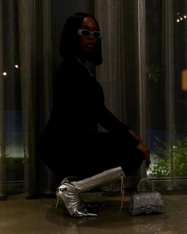 Kash Doll outfit in Balenciaga, 2023