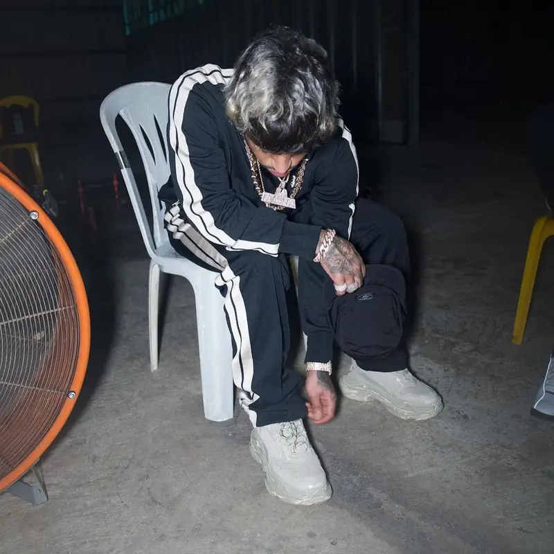 Bryant Mayers outfit in Palm Angels and Balenciaga, 2023