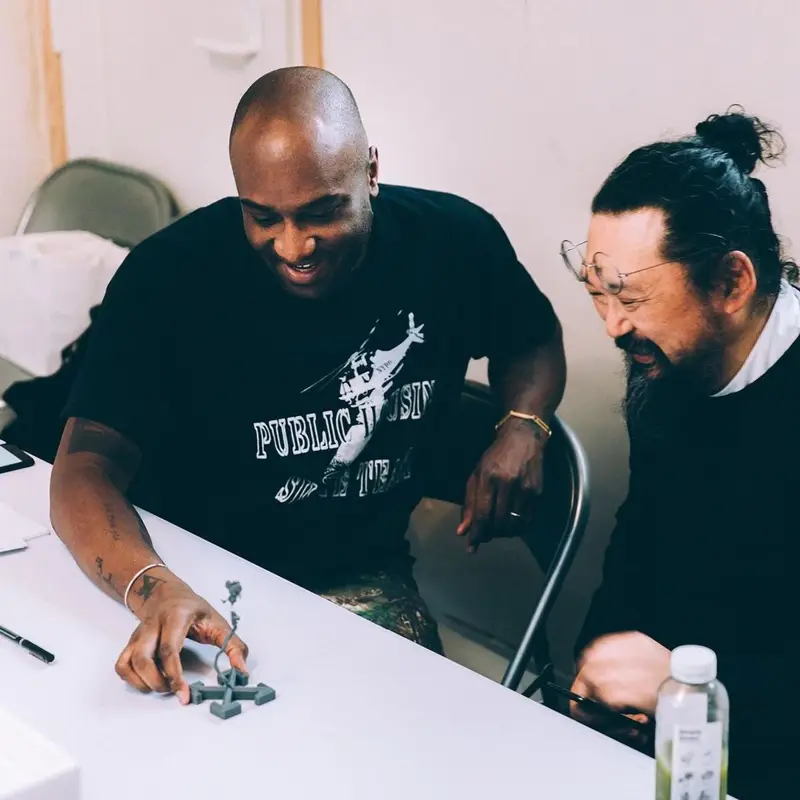 Virgil Abloh outfit in Public Housing Skate Team, 2023