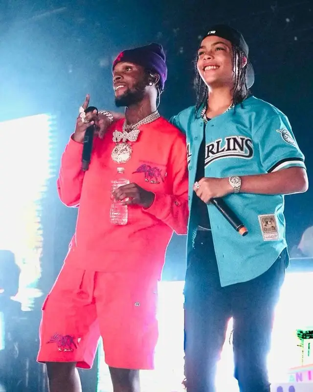 SugarHill Ddot outfit in Mitchell & Ness, Amiri, and New Era, 2023