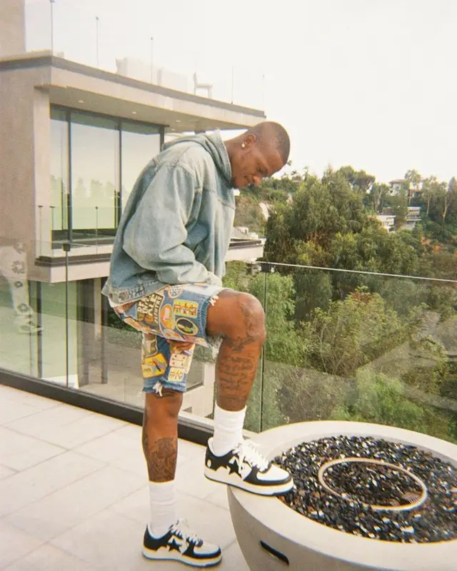 Terry Rozier outfit in Balenciaga, Kapital, and Bape, 2023