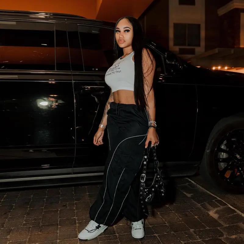 Jania Meshell outfit in Chance, New Balance, and Balenciaga, 2023