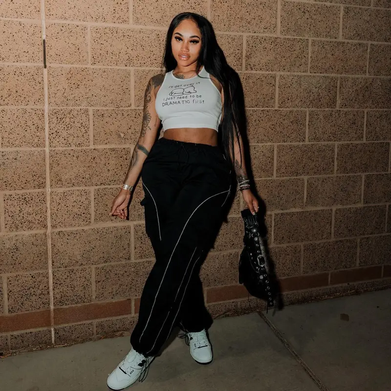 Jania Meshell outfit in Chance, New Balance, and Balenciaga, 2023