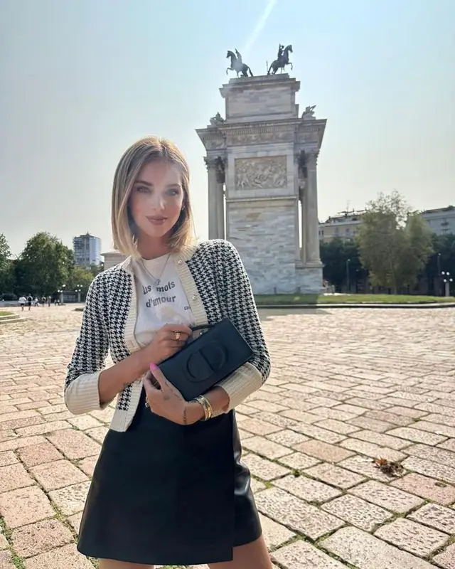 Chiara Ferragni outfit in Dior, 2023