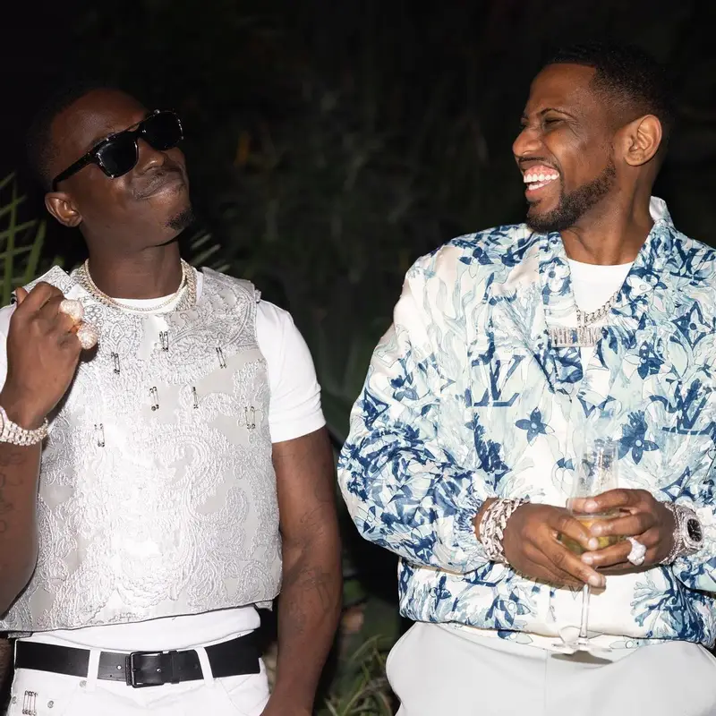 Bobby Shmurda outfit in Alexandro Fratelli and Celine, 2023